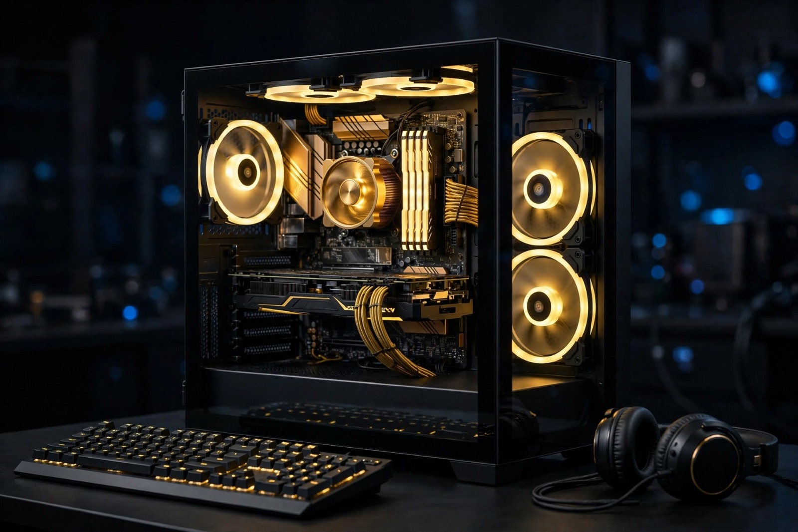 PC Gamer Dourado Blumenau